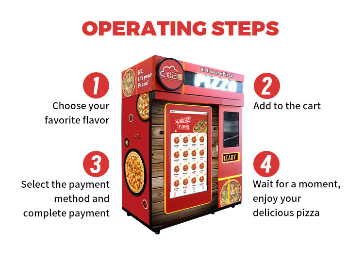 Automatic pizza Vending machine Unmanned self-service Machine Commercial
