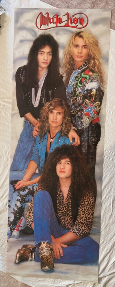 White Lion 1988 Huge Door Size Poster Nice Man Minnesota