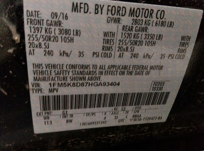 Camera/Projector Camera Rear Fits 16 EXPLORER 740926