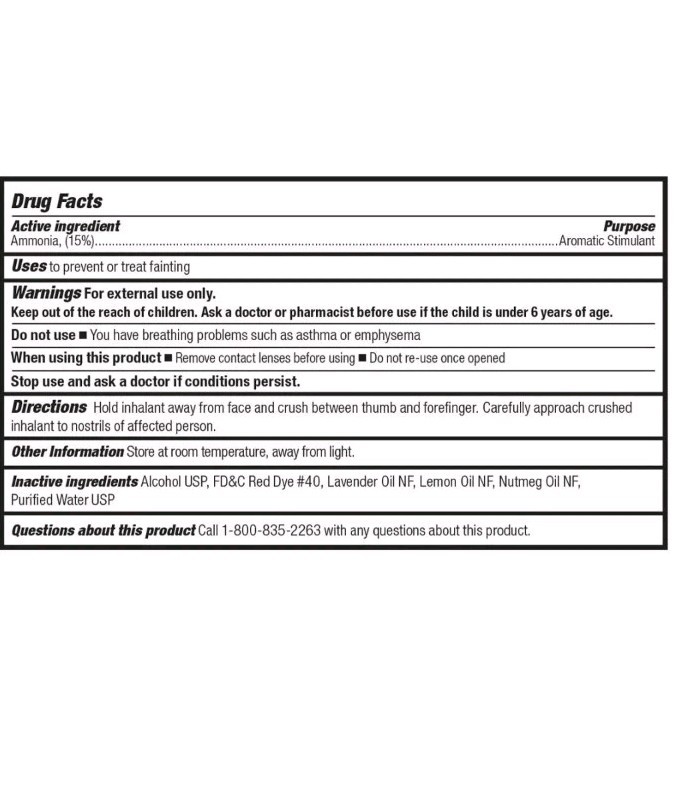 10 Pack Ammonia Inhalant Capsules for First Aid Kit Aromatic Stimulant 9-001