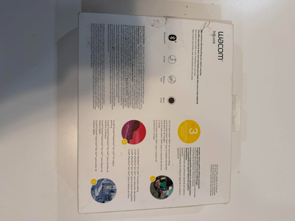 Wacom Intuos S Wireless Drawing Graphics Tablet - Black