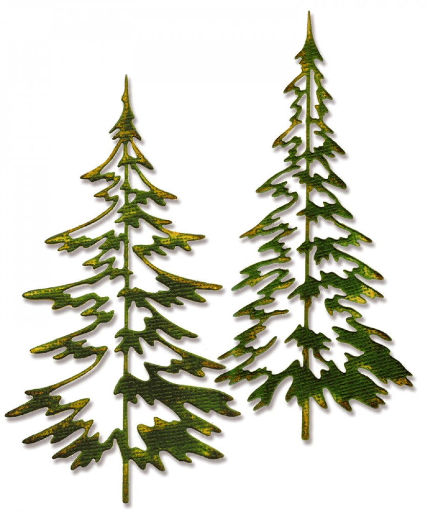 Sizzix Thinlits Woodlands 2pc set #660978 Retail $15.99 designer Tim Holtz