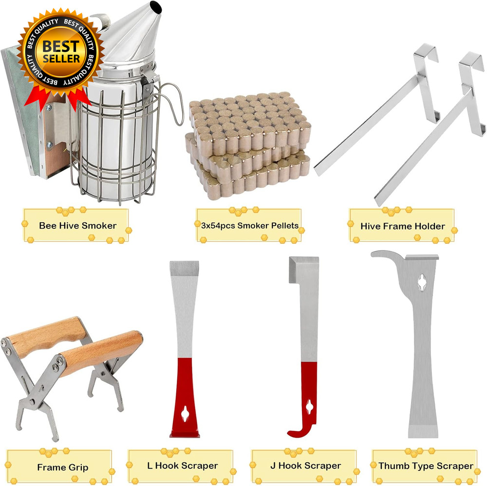 Beekeeping Supplies, 30 PCS Bee Keeping Starter Kit, Beekeeping