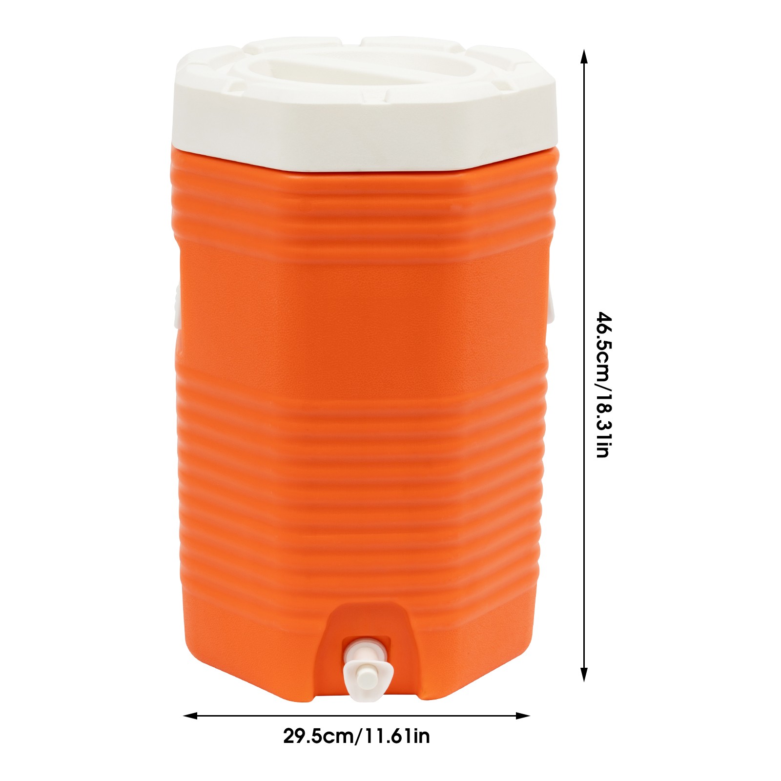 16L Insulated Drink Cooler Portable Beverage Insulation Barrel PU Capacity 100kg