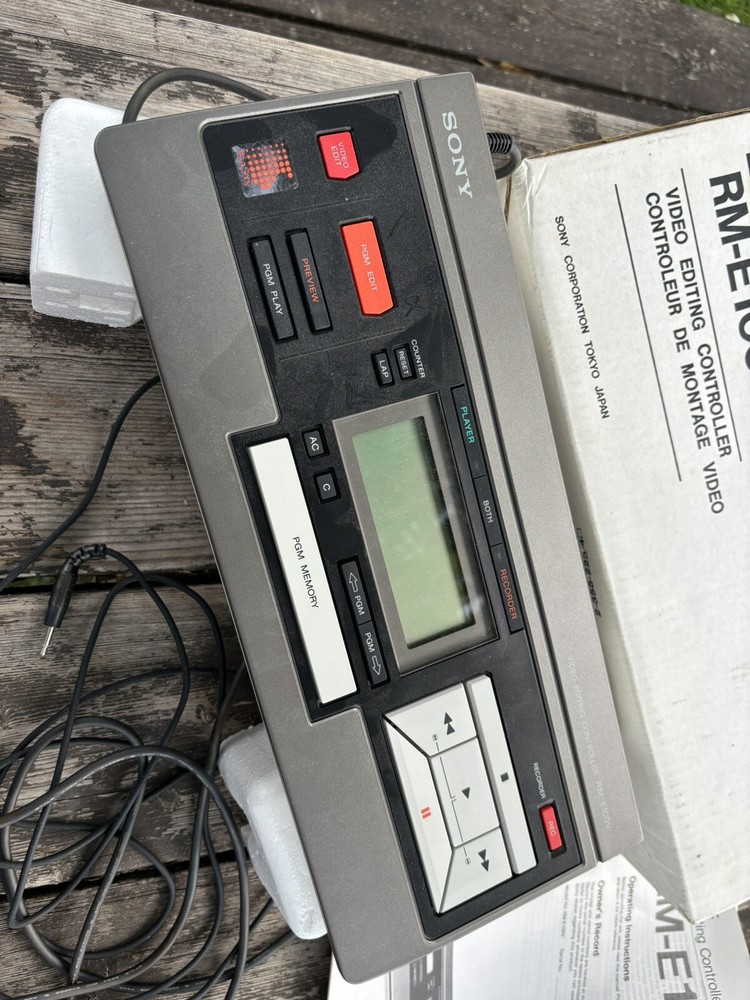 Sony RM-E100V (A) Video Editing Controller in original box
