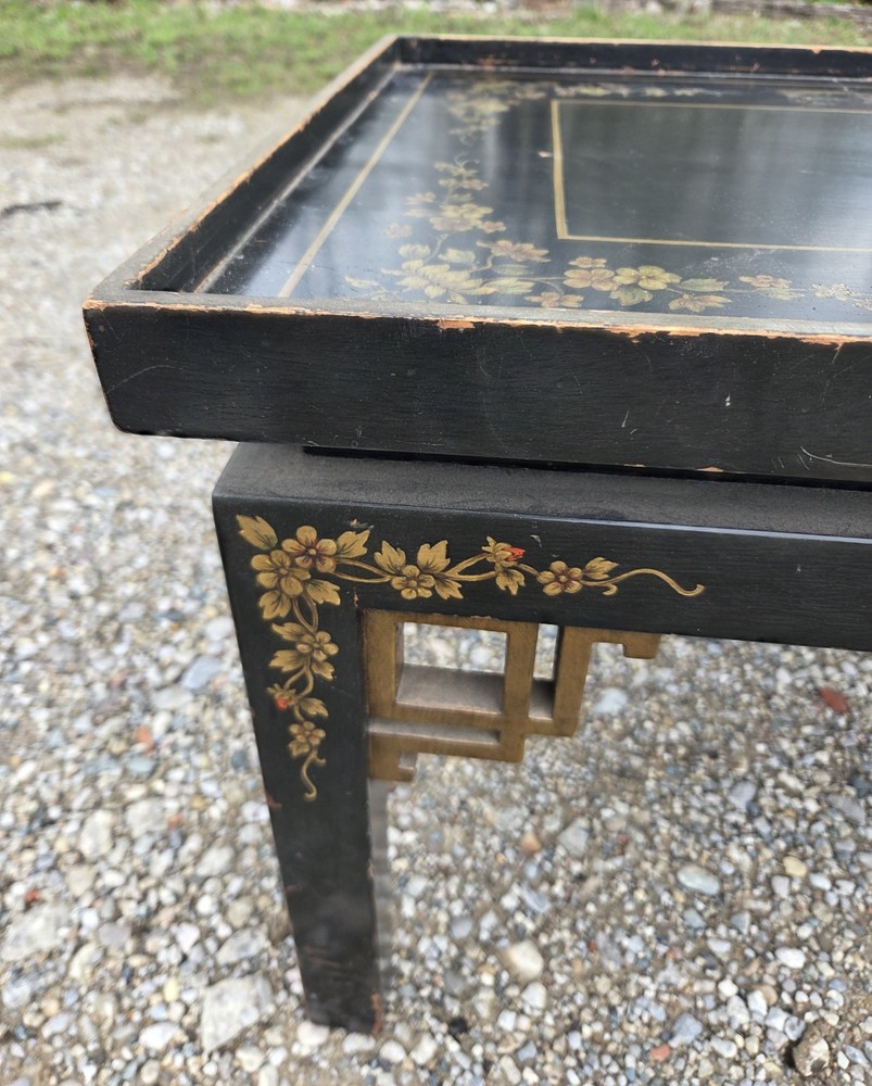 Gilded Chinoiserie Style Side Table