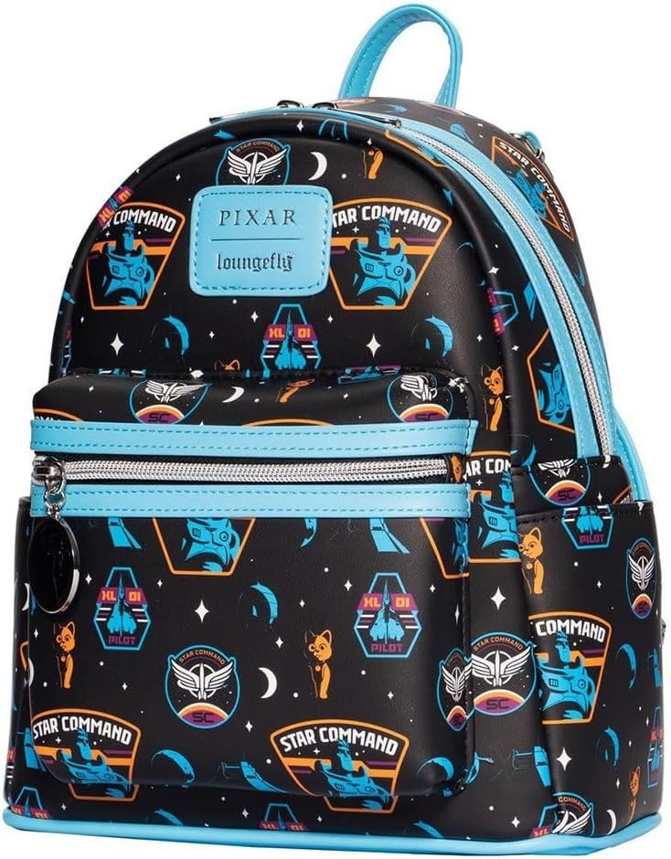 Pixar Lightyear Star Command Print Loungefly Mini-Backpack *new w/ tags