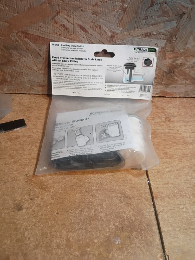 Condensate Drain Line Switch TP-CS2 Overflow Protection