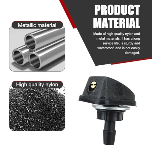 2 PCS Car Front Windshield Washer Nozzle, 0.31" Sprayer Head Replacement