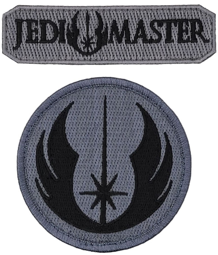 Jedi Order Jedi Master Tab Morale Patch -2PC  HOOK BACKING
