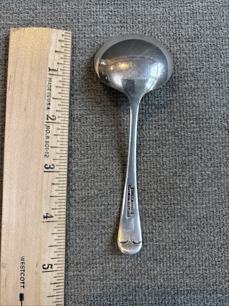 Vintage Small Cream Ladle 4.75” Silver Plate Made in England