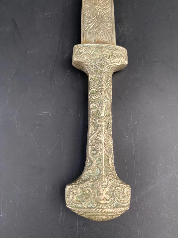 vintage carved knife
