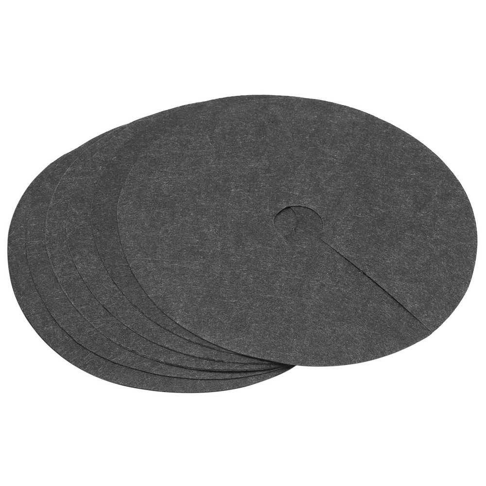 Tree Mulch Ring 32cm Nonwoven Tree Protector Mat Plant Cover Black 6 Pack