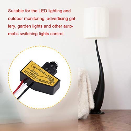 DC 12V 48V Dusk To Dawn Photocell Light Switch 8-50V Light Sensor Control Switch