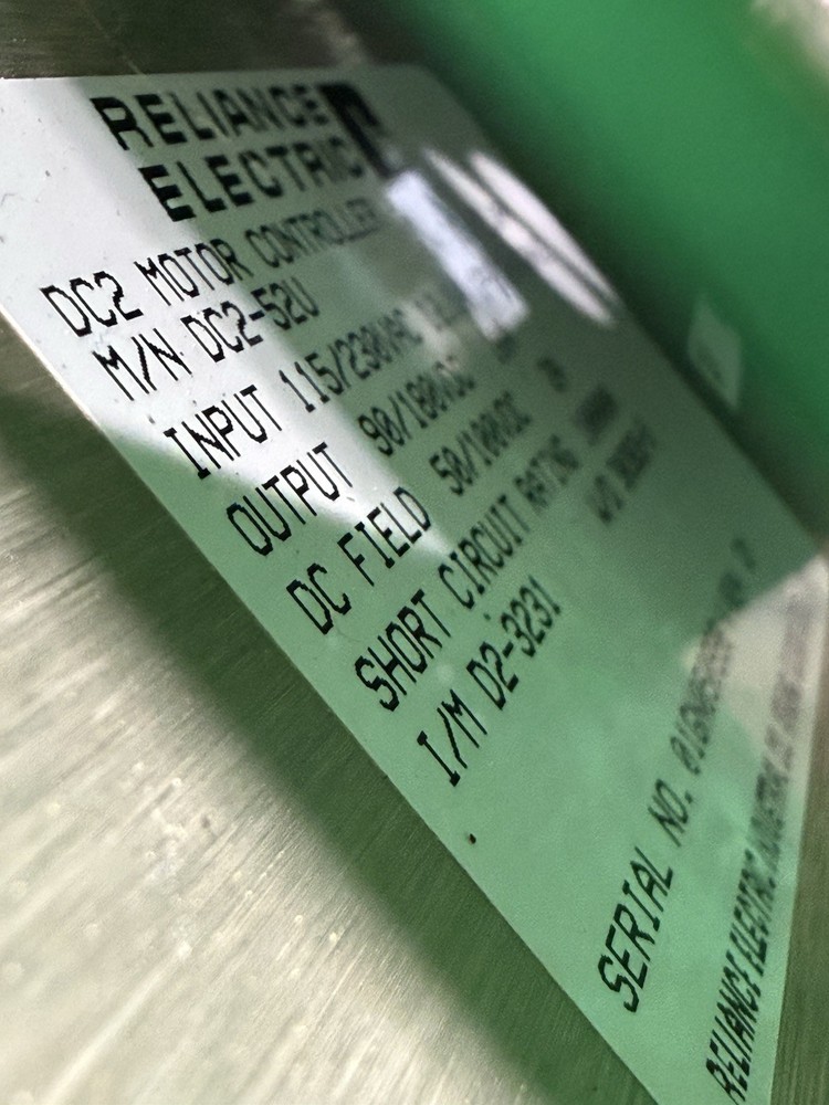 Reliance Electric DC2-52U 1 PH DC Motor Controller Nice
