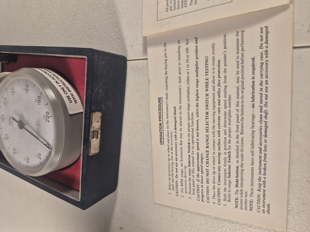 biddle instruments 350456 Tachometer