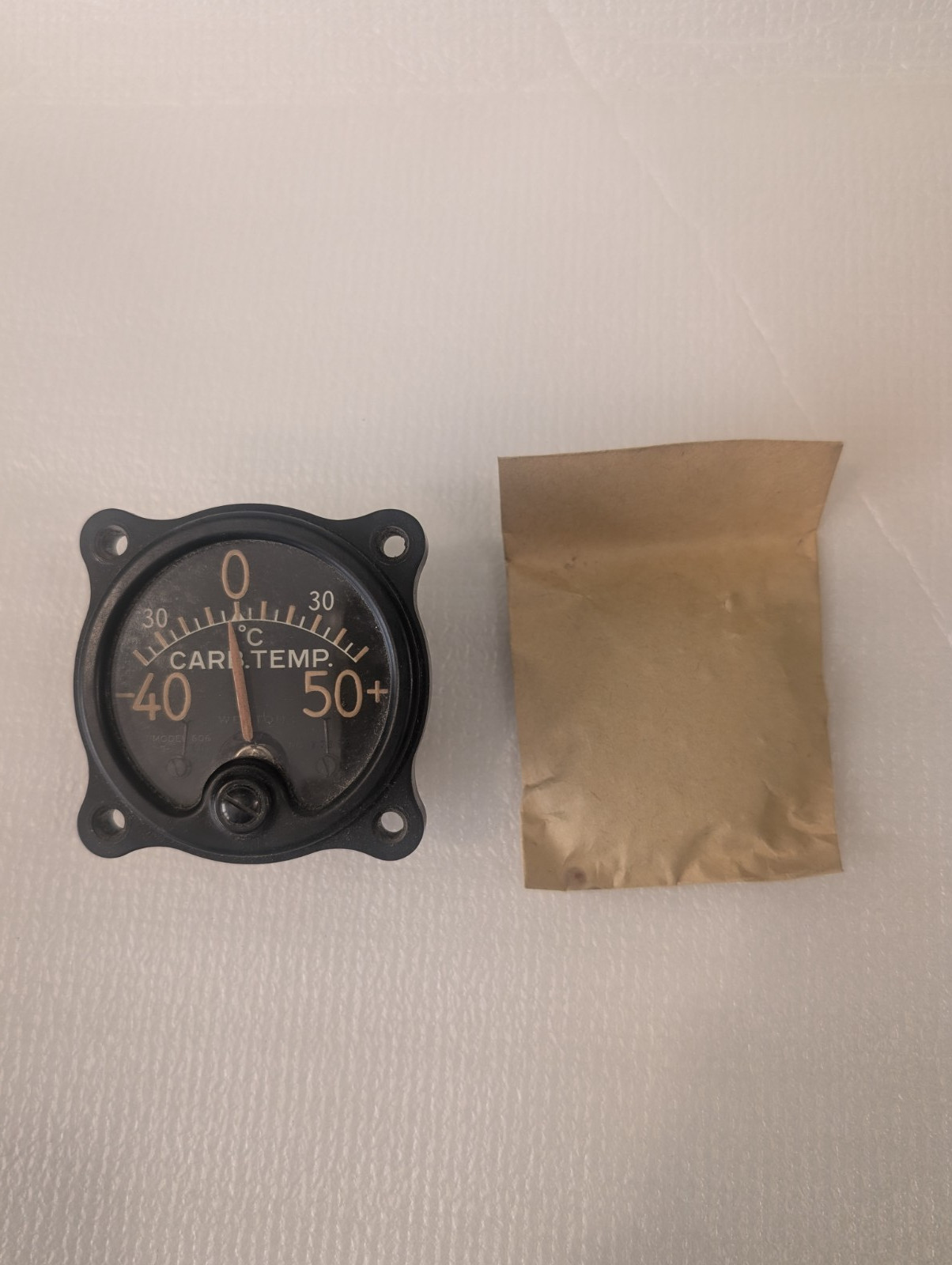 Weston Carb Temp Gauge Type 240-A , WWll RAF Aircraft Instrument NOS