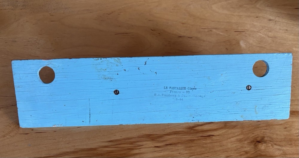 WWII Recognition Model Ship