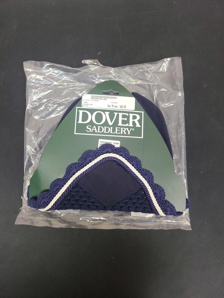 New Dover Saddlery DS Piped Ear Bonnet Blue