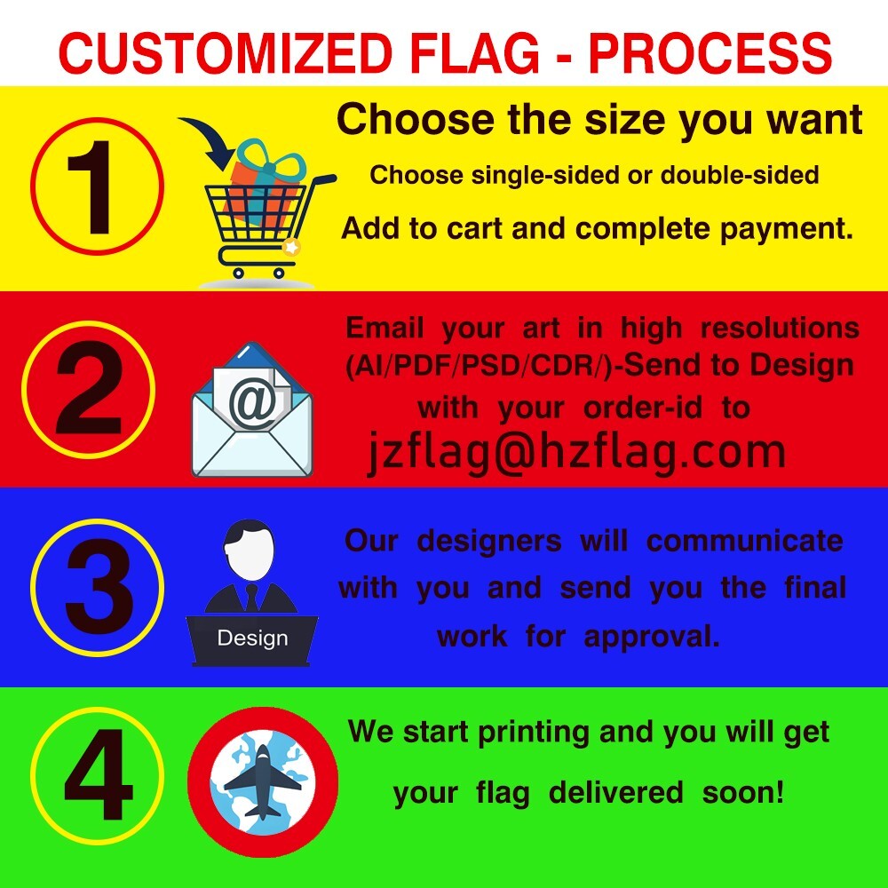 CUSVAL Custom Flag Personalized Flags Banners -We Provide Professional Design