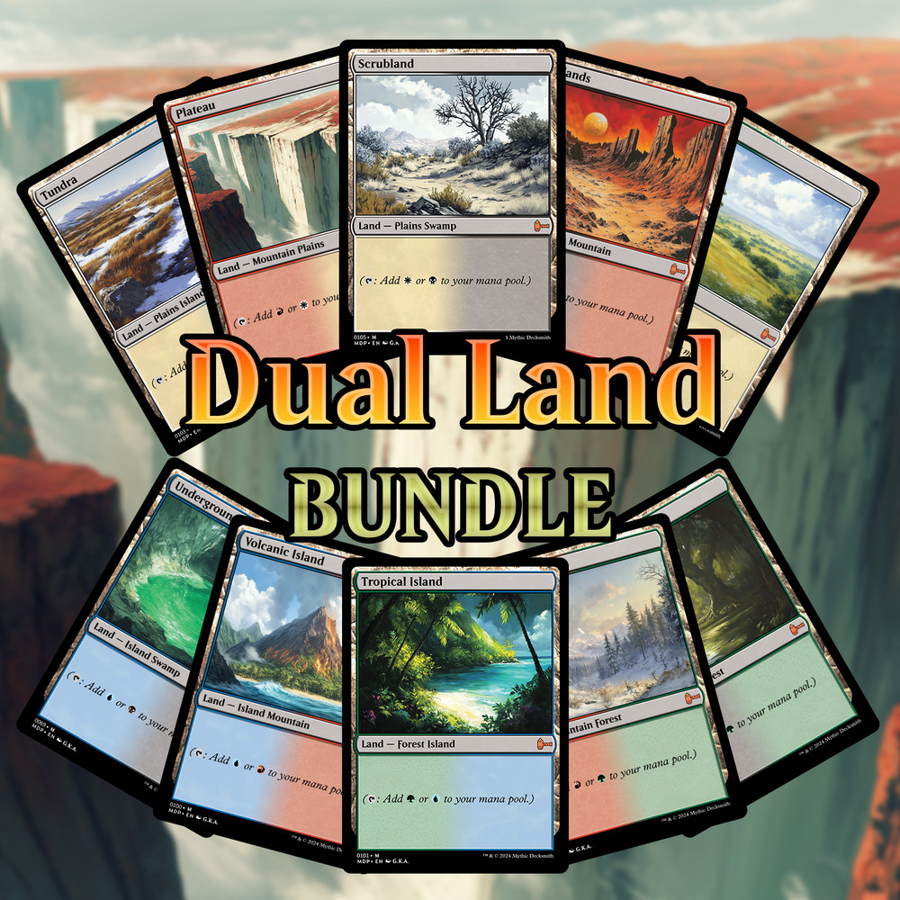 Dual Land Bundle (One of Each) - Custom Magic: The Gathering Card