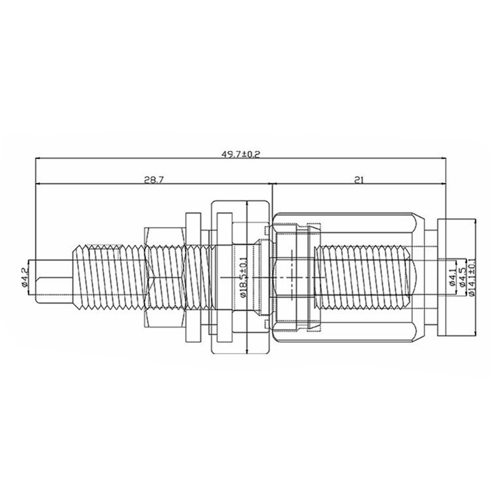4x Lockable 24K Gold Plated HiFi Amplifier Speaker Binding Post Socket Terminal