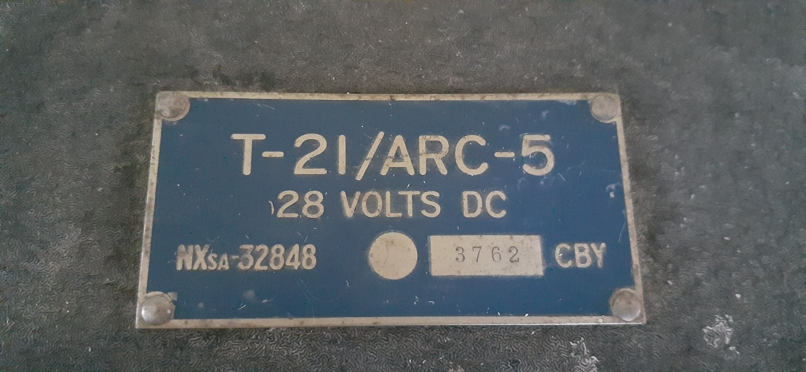 Vintage WWII T-21/ARC-5 5.3-7 MHz Range Aircraft Radio Transmitter, 1944