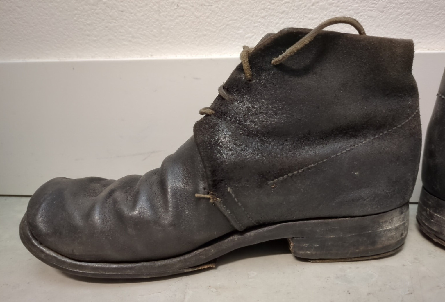 Vintage C&D Jarnagin Civil War Repro Brown Leather Brogan Shoes US Men Size 9.5