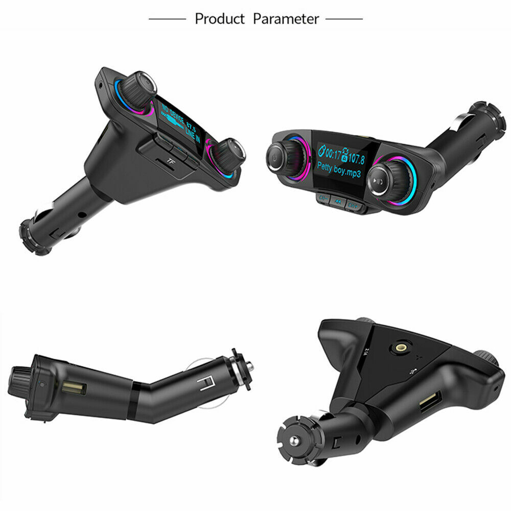 Bluetooth Car FM Transmitter MP3 Player Hands free Radio Adapter Kit USB Charger