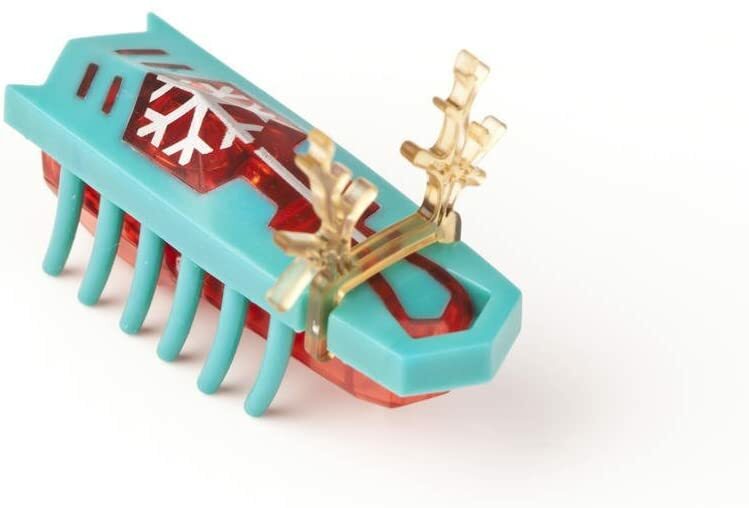 Hexbug Nano Reindeer Antlers TEAL Legs RED Body Hex Bug Rudolph Xmas Ornament