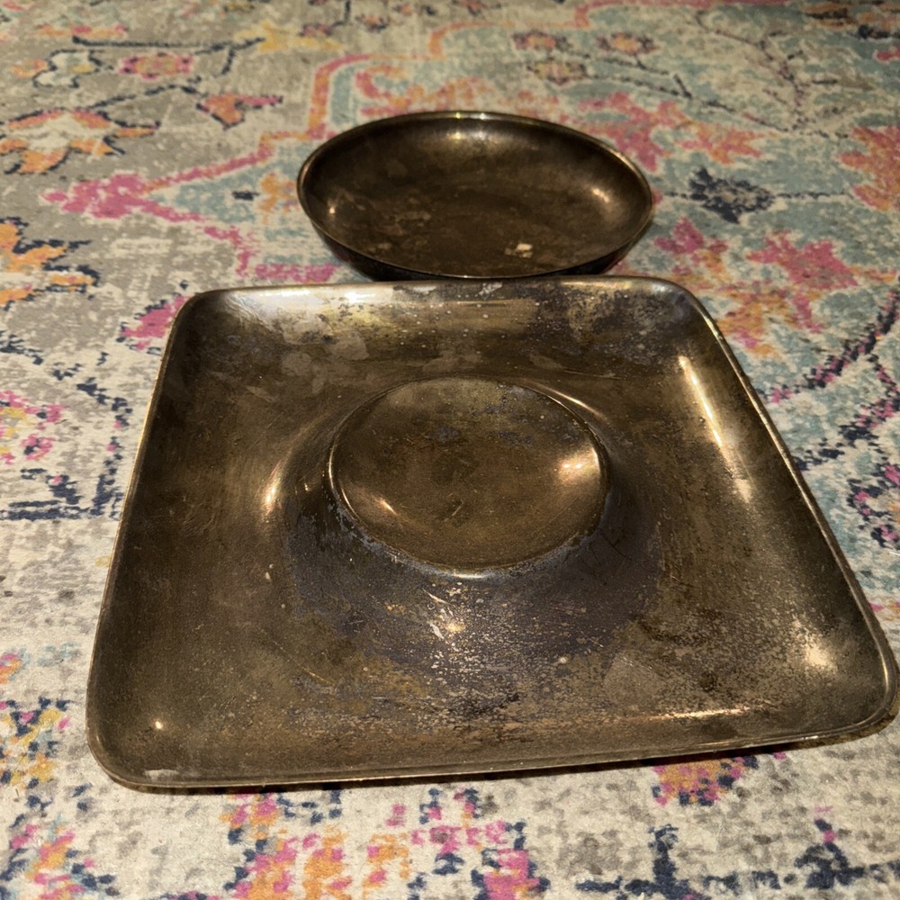 Silver Platters (lot Of 2)