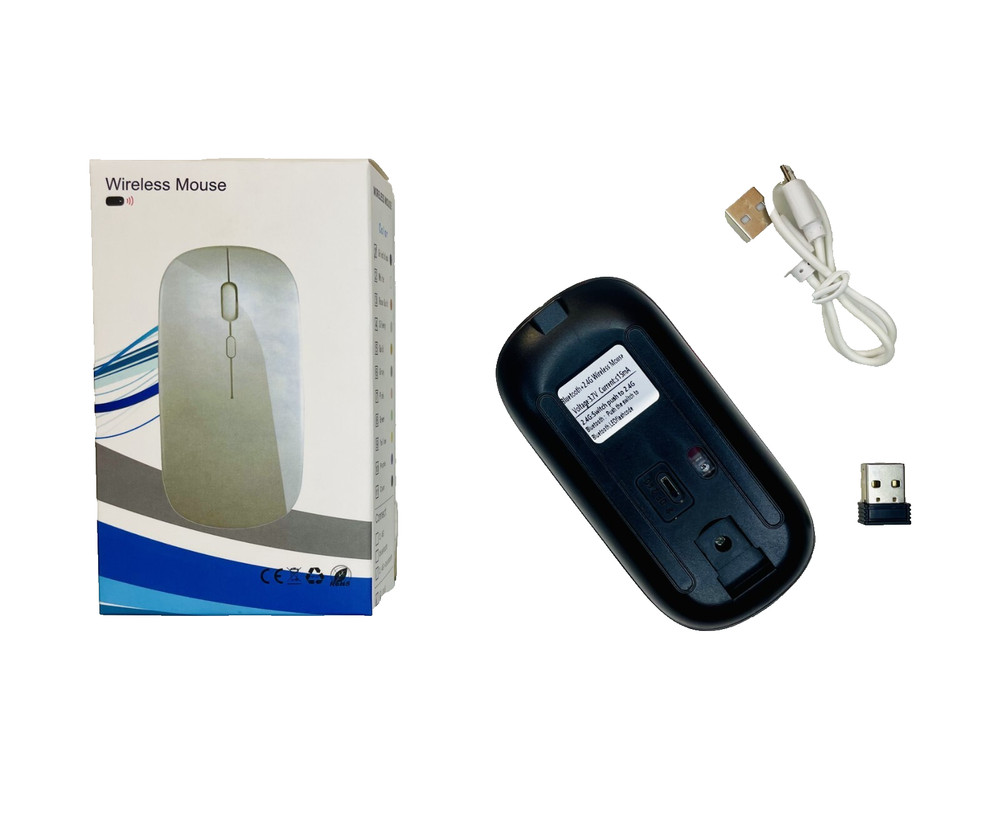 Wireless Mouse Bluetooth 2.4GHz Wireless PC Optical Mouse for Laptop PC