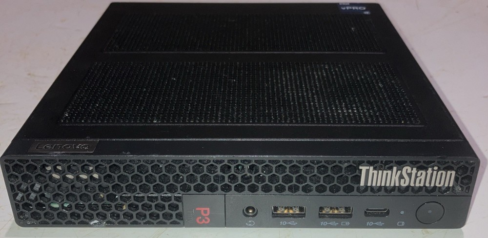Lenovo Thinkstation P3 Tiny PC Intel BAREBONES (NO CPU/RAM/SSD/OS/PSU) TESTED