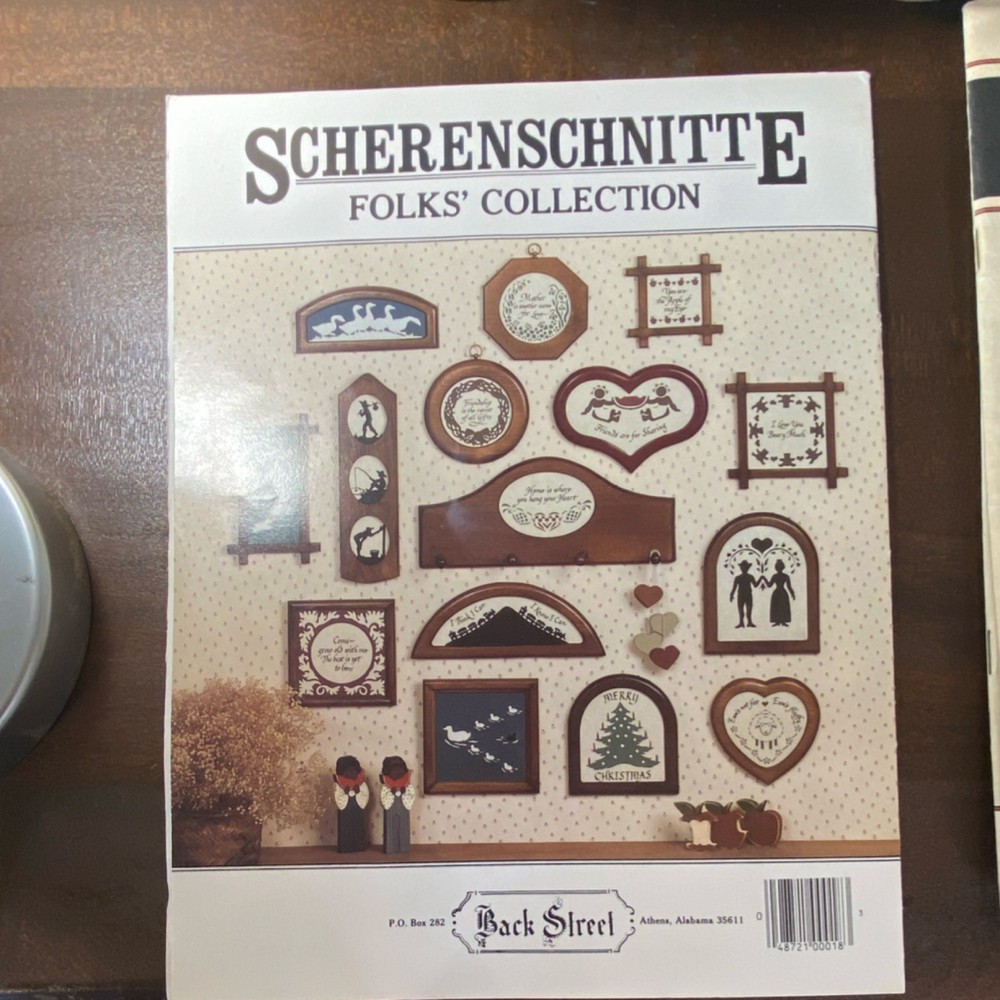 Back Street Scherenschnitte Folks' Collection Pattern Book Parchment-Plus Set