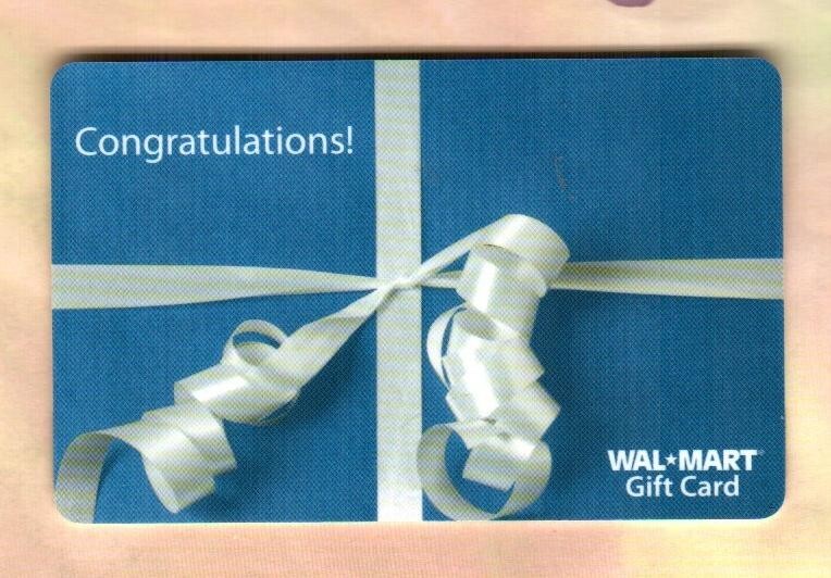WALMART Congratulations ( 2008 ) Gift Card ( $0 )
