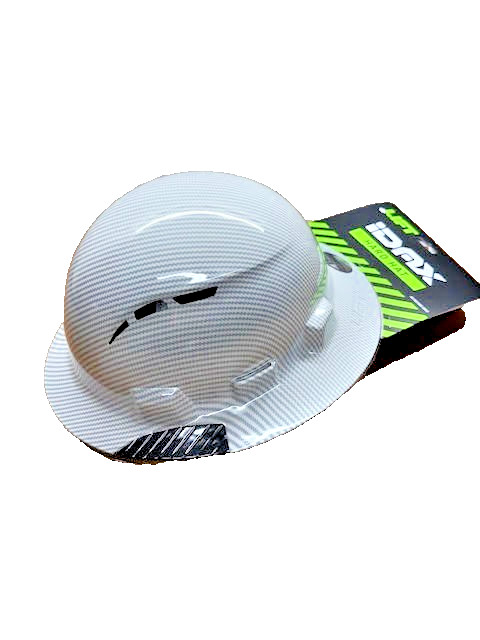 Lift Safety iDAX - Vented Hard Hat - WHITE Carbon HIDV-24CW