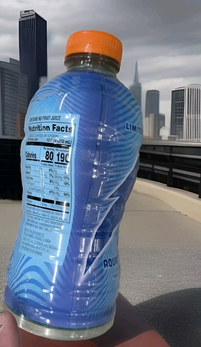 Gatorade Aqua Blast Thirst Quencher Limited Edition 28oz Bottle Unopened