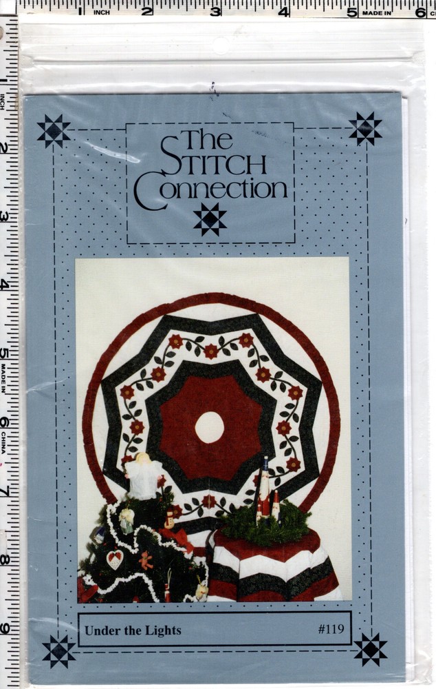 "Under The Lights" ©1992 The Stitch Connection Quilt Piecing Pattern 119 Tree Sk
