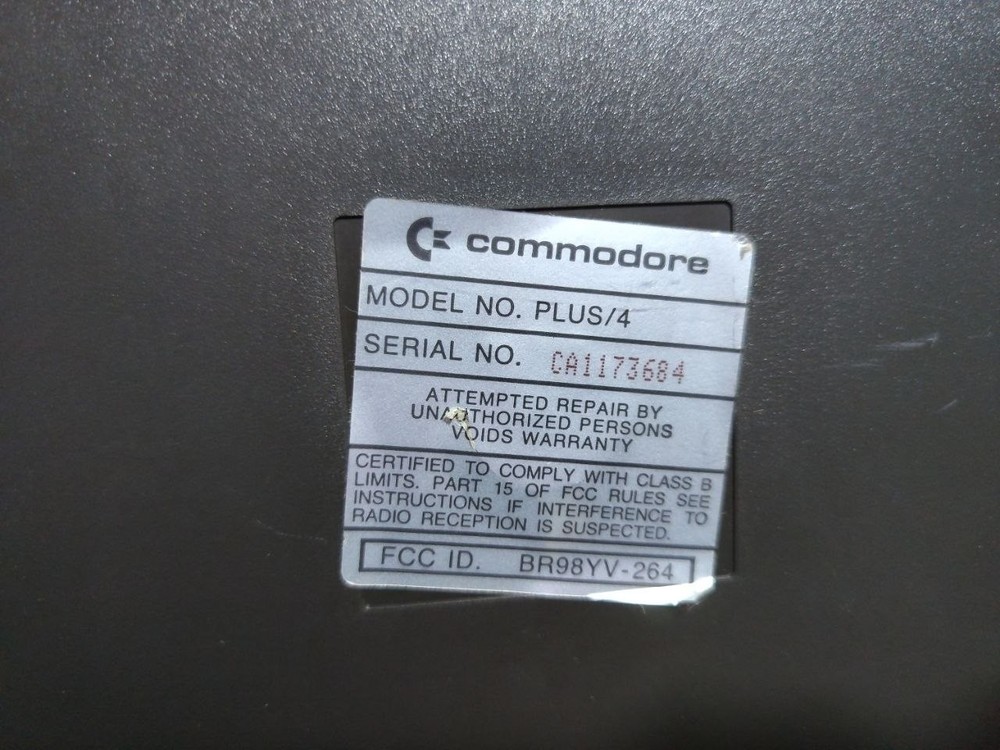 COMMODORE PLUS/4 COMPUTER +4 NTSC Boxed, Vintage