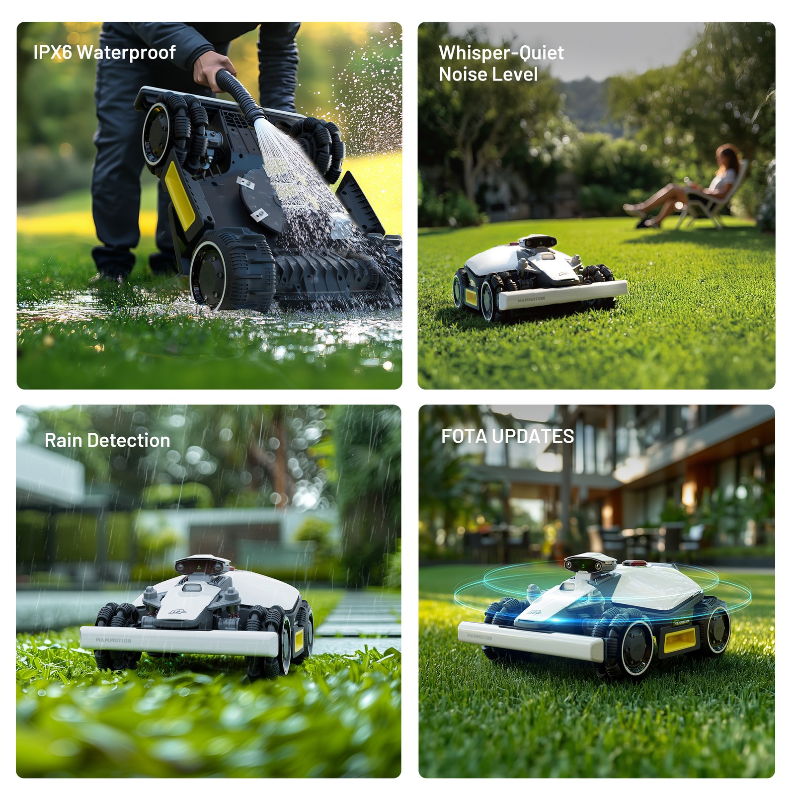 Refurbished Mammotion LUBA mini AWD 800H Hands-Free Lawn Mower Cutting 2.2-4.0''