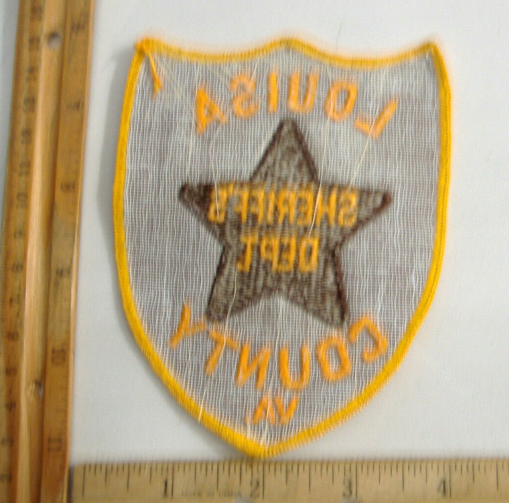 LOUISA COUNTY VIRGINIA SHERIFF FABRIC PATCH