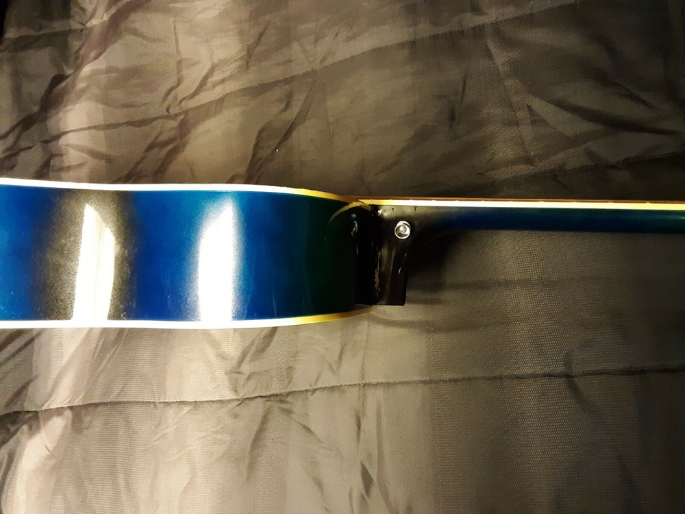 Starry Knight Guitar, Hand-painted custom artwork