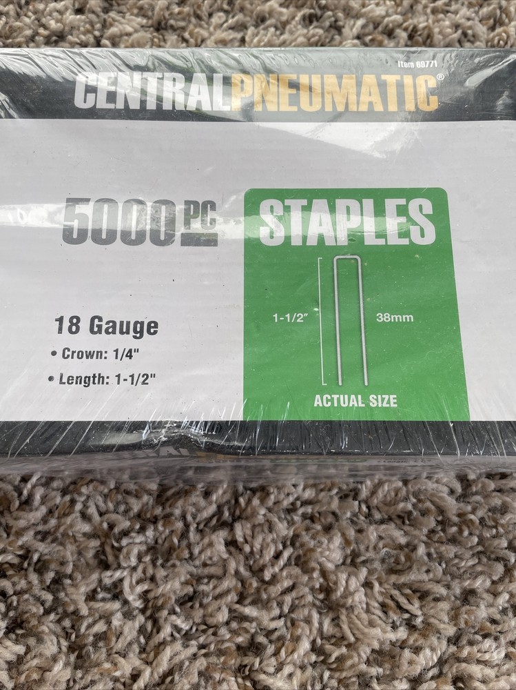 centralpneumatic staples 5000pc