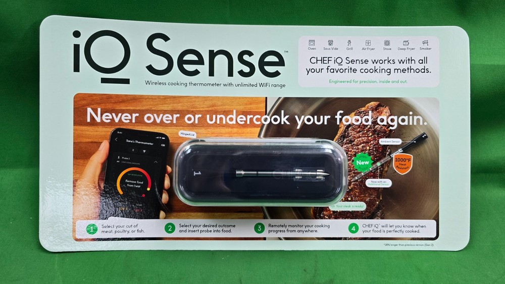 IQ Sense Wireless Coocking Thermometer New (E6)