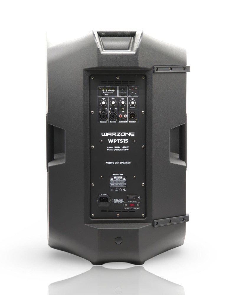 Warzone WPTS15 Speaker Bundle + 1 Adjustable PA Speaker Stand - 2 Items