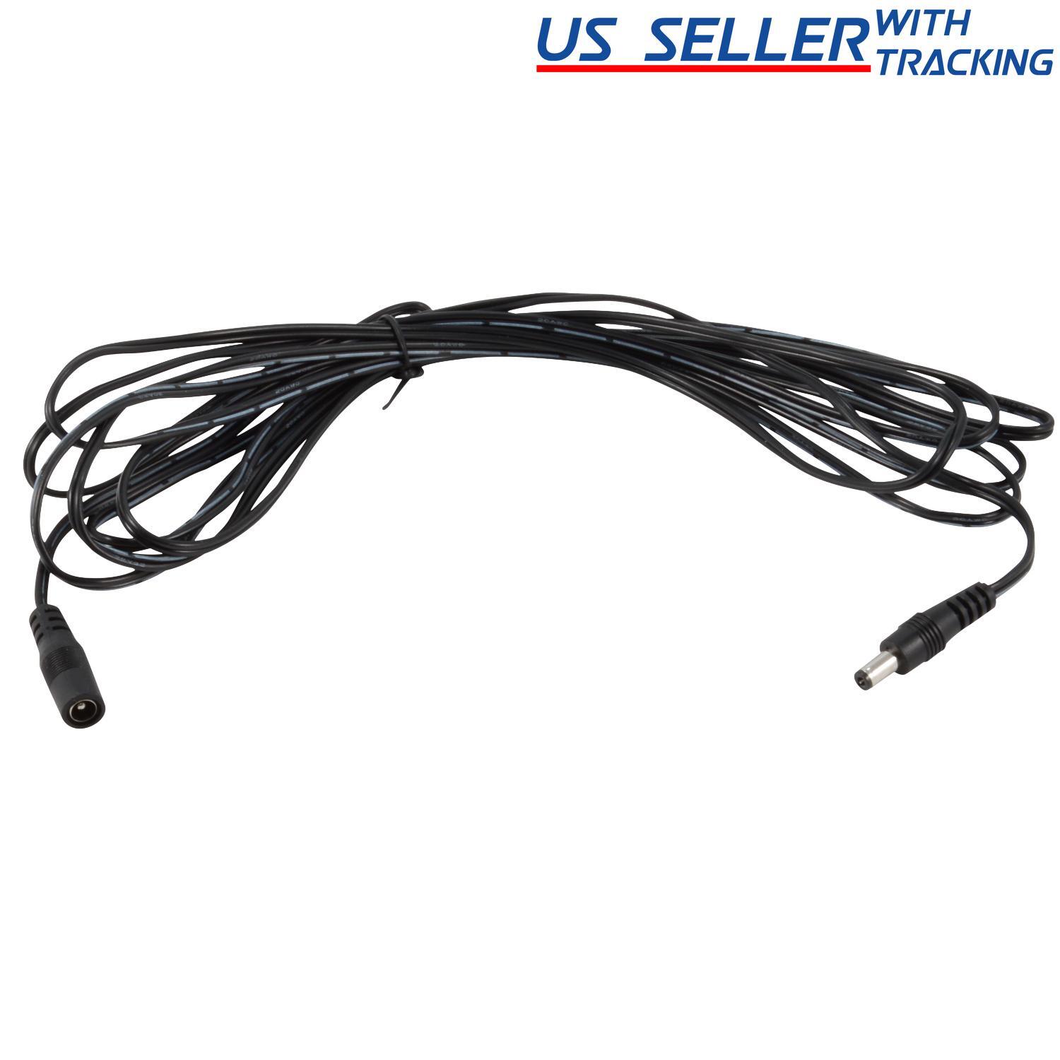 10ft DC Power Extension Cable Cord 5.5x2.1mm 10 feet/3M for CCTV Camera DVR