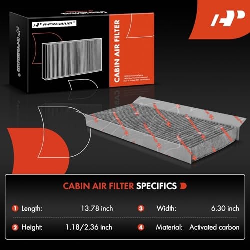 Cabin Air Filter with Activated Carbon Compatible with Ford Focus 2000-2007,