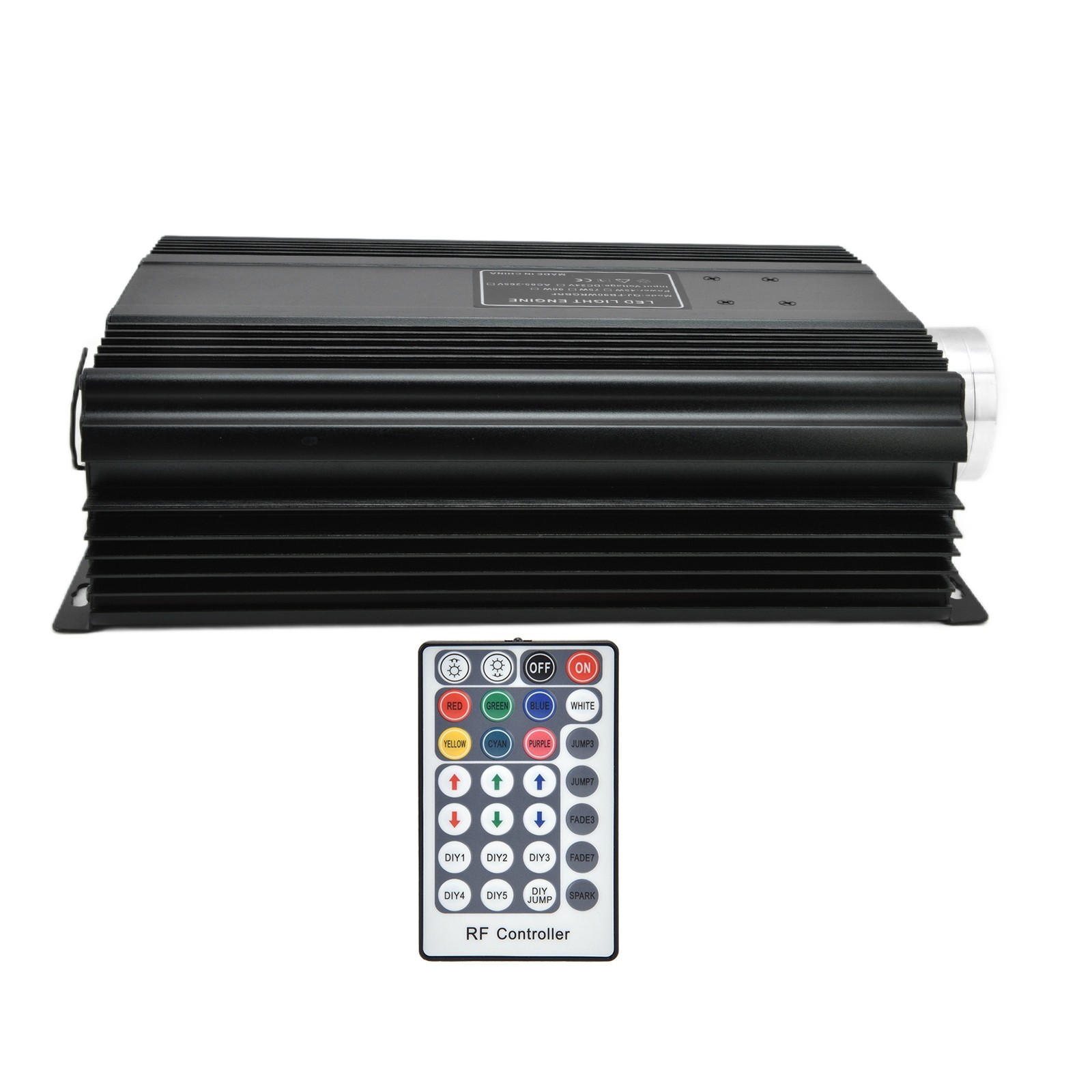 90W LED Fiber Optic Lights Kit RGB+W Fiber Optic Driver With 28Key Remote