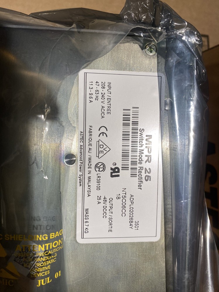 Nortel Helios NT5C06CC, MPR25 Rectifier Module - New in box