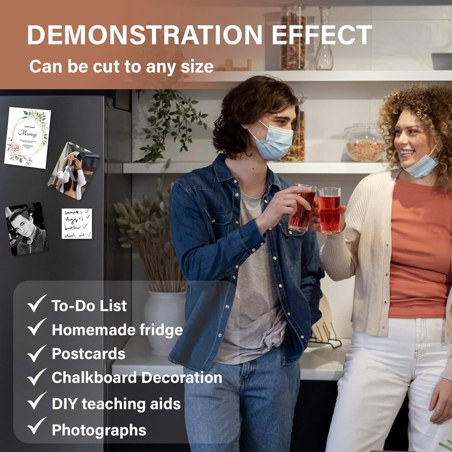 New Magnetic Adhesive Sheets - Self-Adhesive Magnetic Paper Magnet Sheet, 10PSC